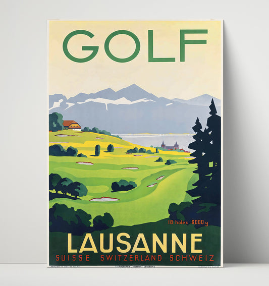 Lausanne Golf - Travel - 16x20 Unframed Print