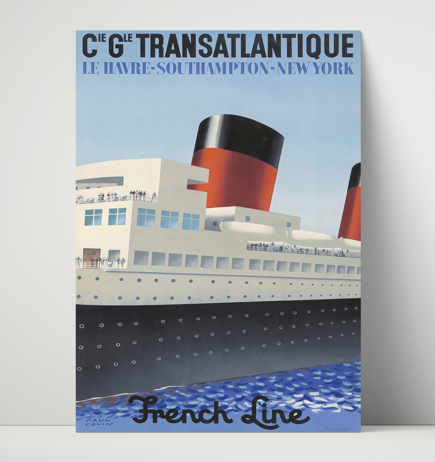 Le Havre Transatlantique Vintage Travel Print 16x20 Unframed Print travel wall art print