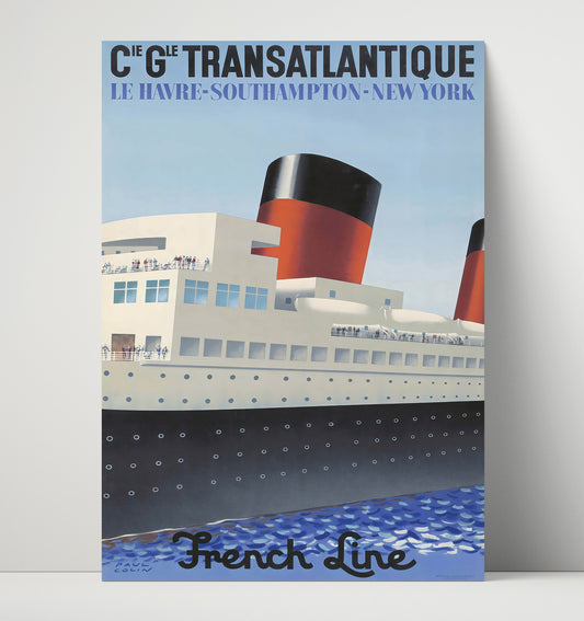 Le Havre Transatlantique - Travel - 16x20 Unframed Print