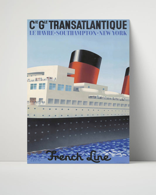 Classic Travel Unframed Poster -  Le Havre - Transatlantique