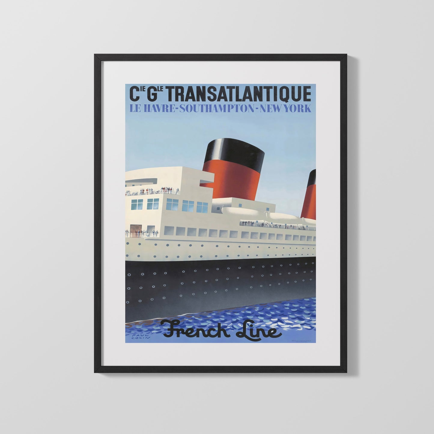 Classic Travel Poster - Le Havre - Transatlantique