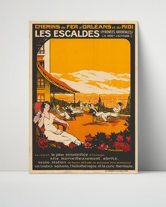 Classic Travel Unframed Poster -  Les Escaldes - Pyrenees