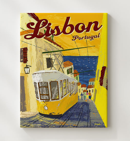 Lisbon Portugal - Travel - 20x24 Canvas