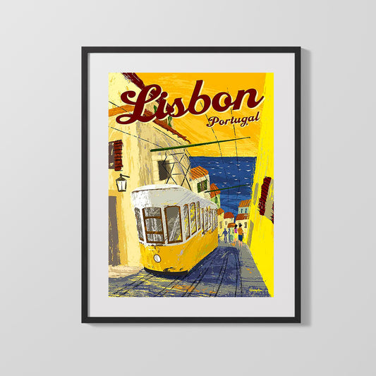Classic Travel Poster - Lisbon - Portugal