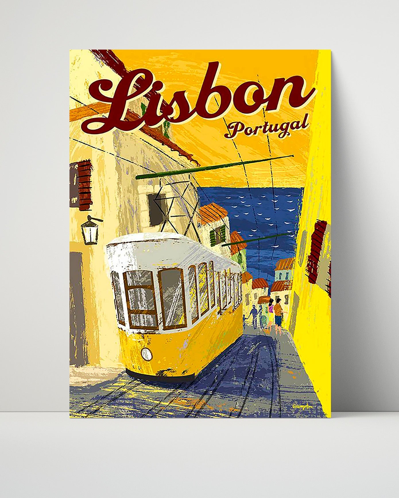Classic Travel Poster - Lisbon - Portugal