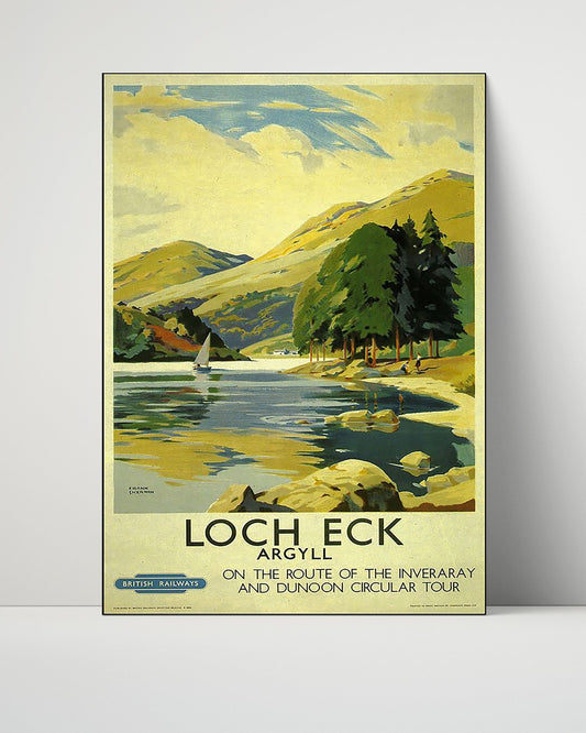 Classic Travel Unframed Poster -  Loch Eck - Argyll Railway