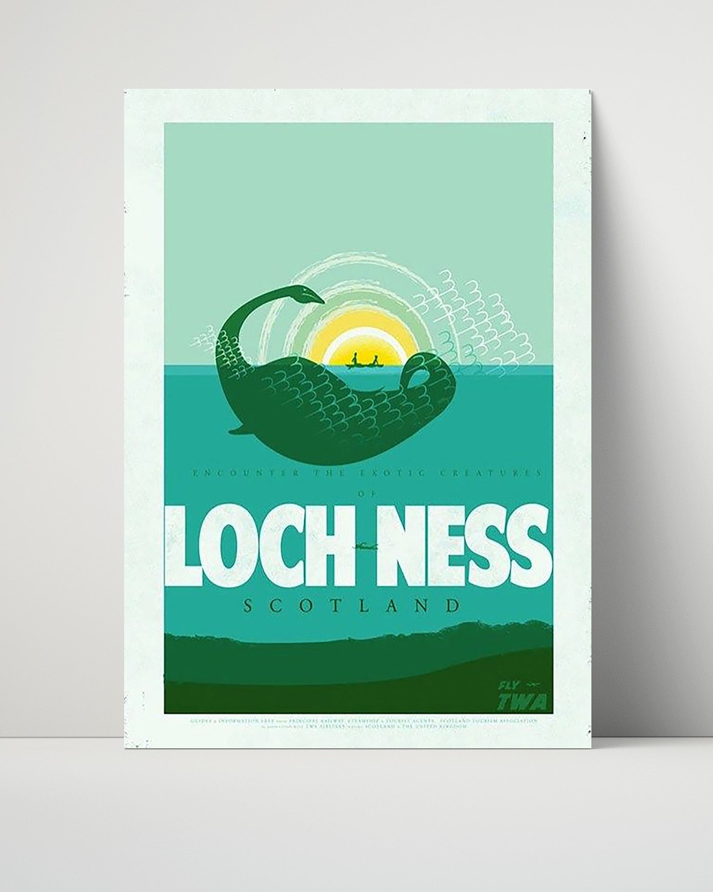 Classic Travel Poster - Loch Ness - Scotland
