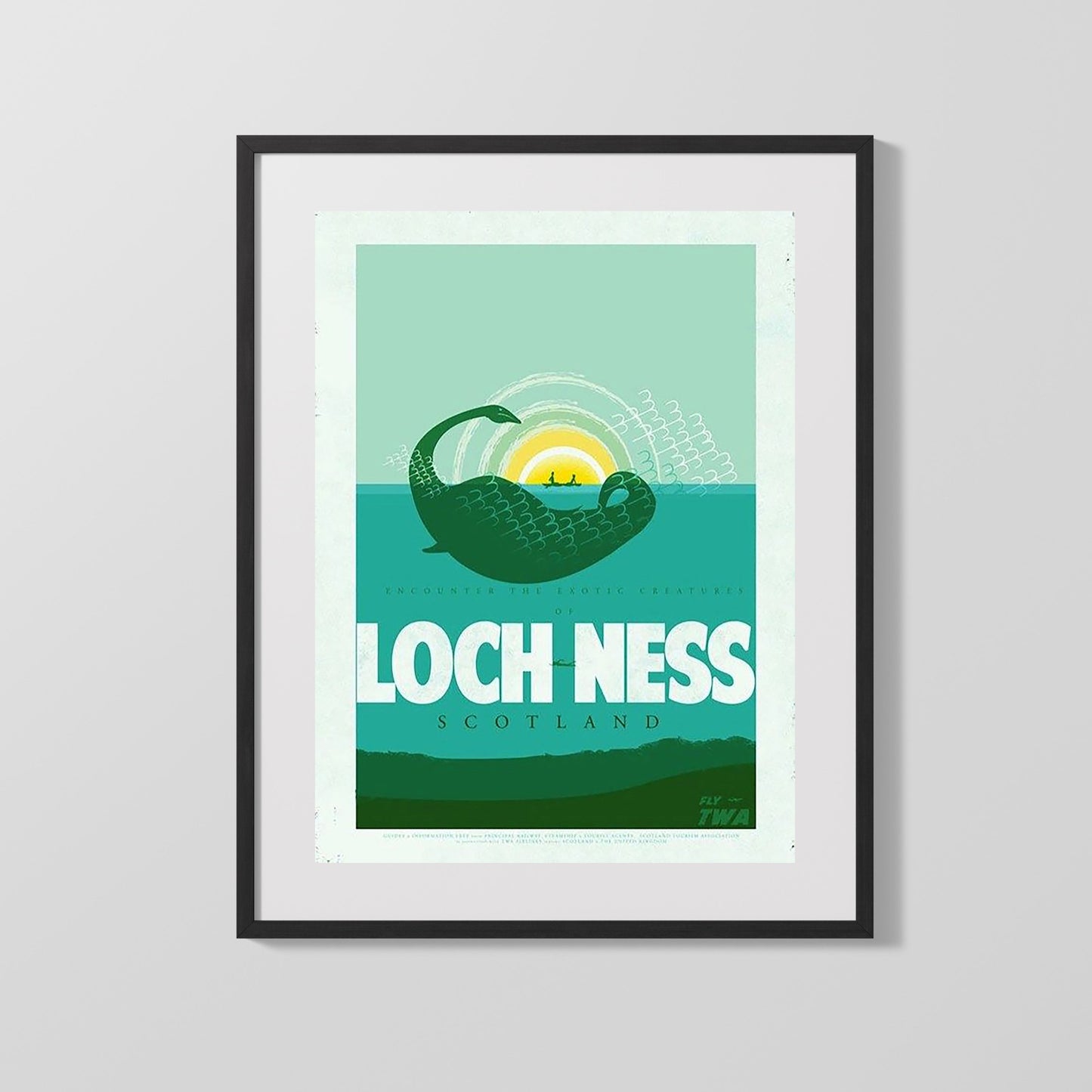 Classic Travel Poster - Loch Ness - Scotland