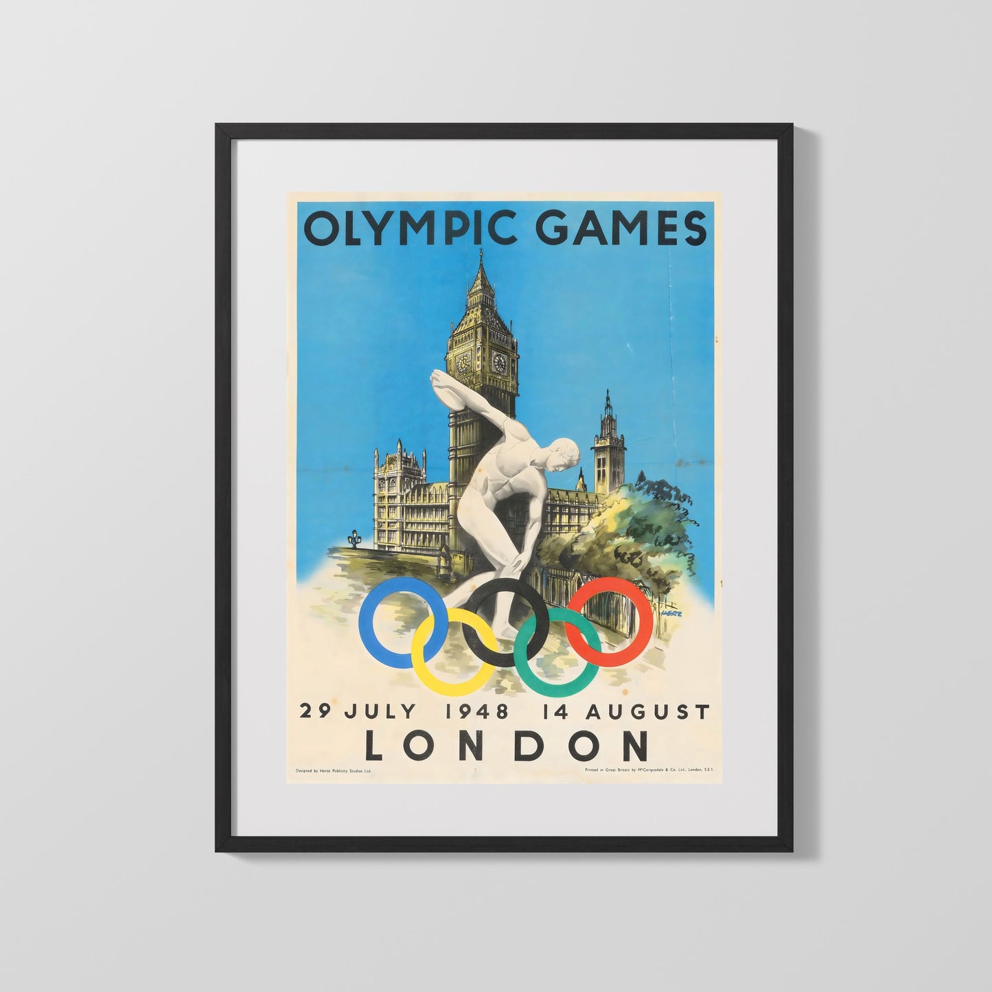 Classic Travel Poster - London - 1948 Olympics