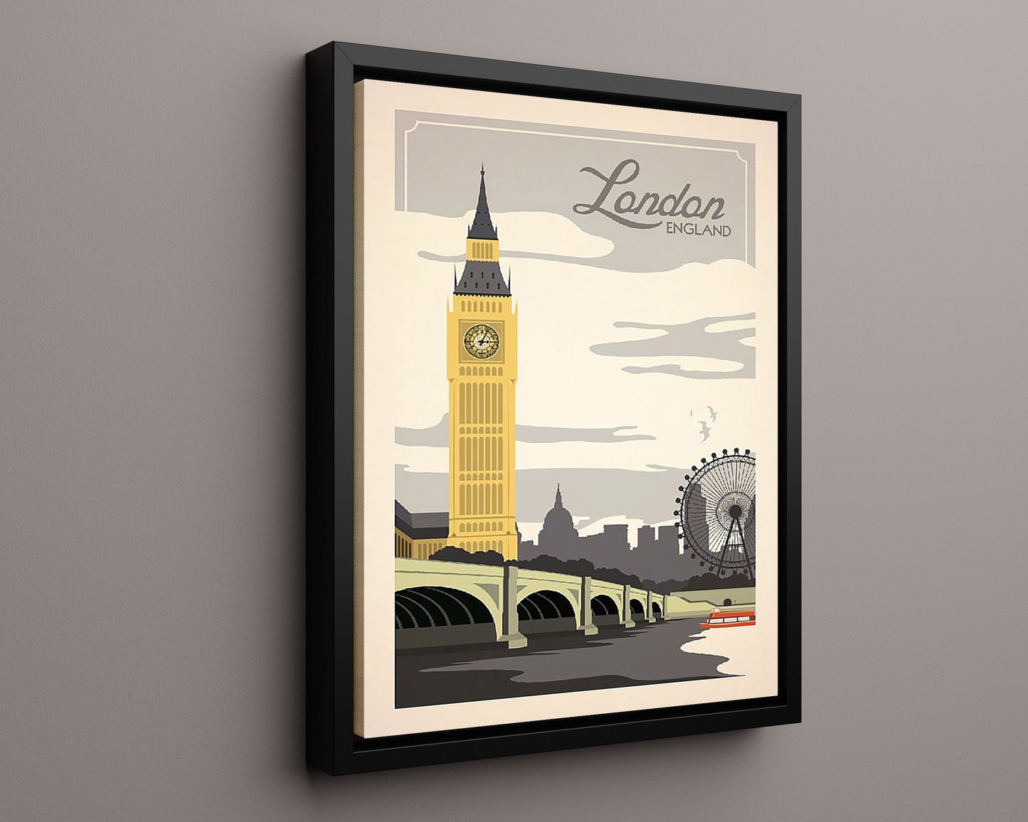 Classic Travel Poster - London - Big Ben