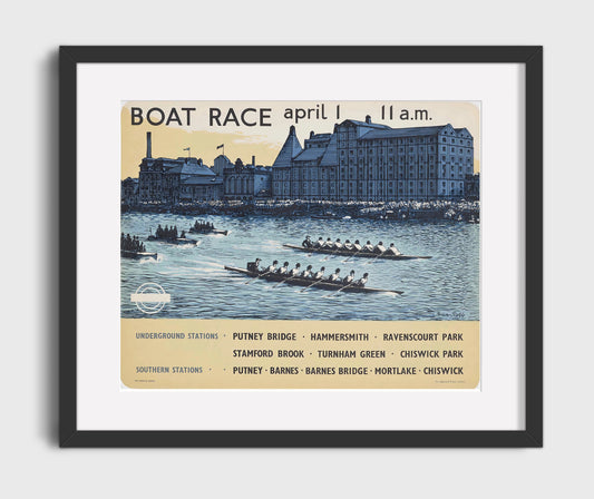 London Boat Race 1 - Travel - 16x20 Gallery Frame