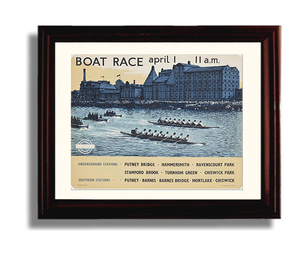 Classic Travel Poster - London - Boat Race 1