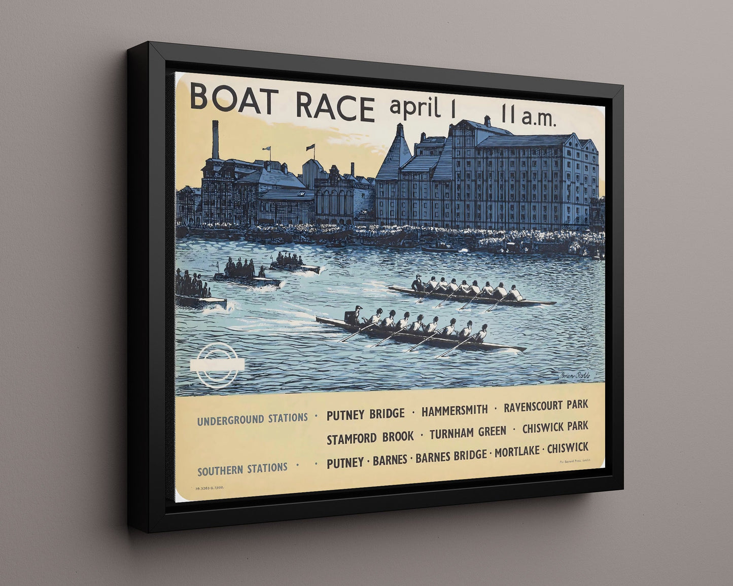 Classic Travel Poster - London - Boat Race 1