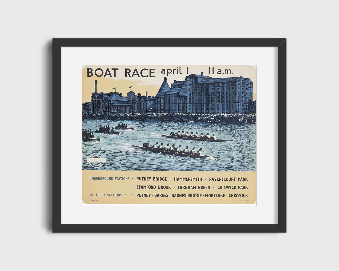 Classic Travel Poster - London - Boat Race 1