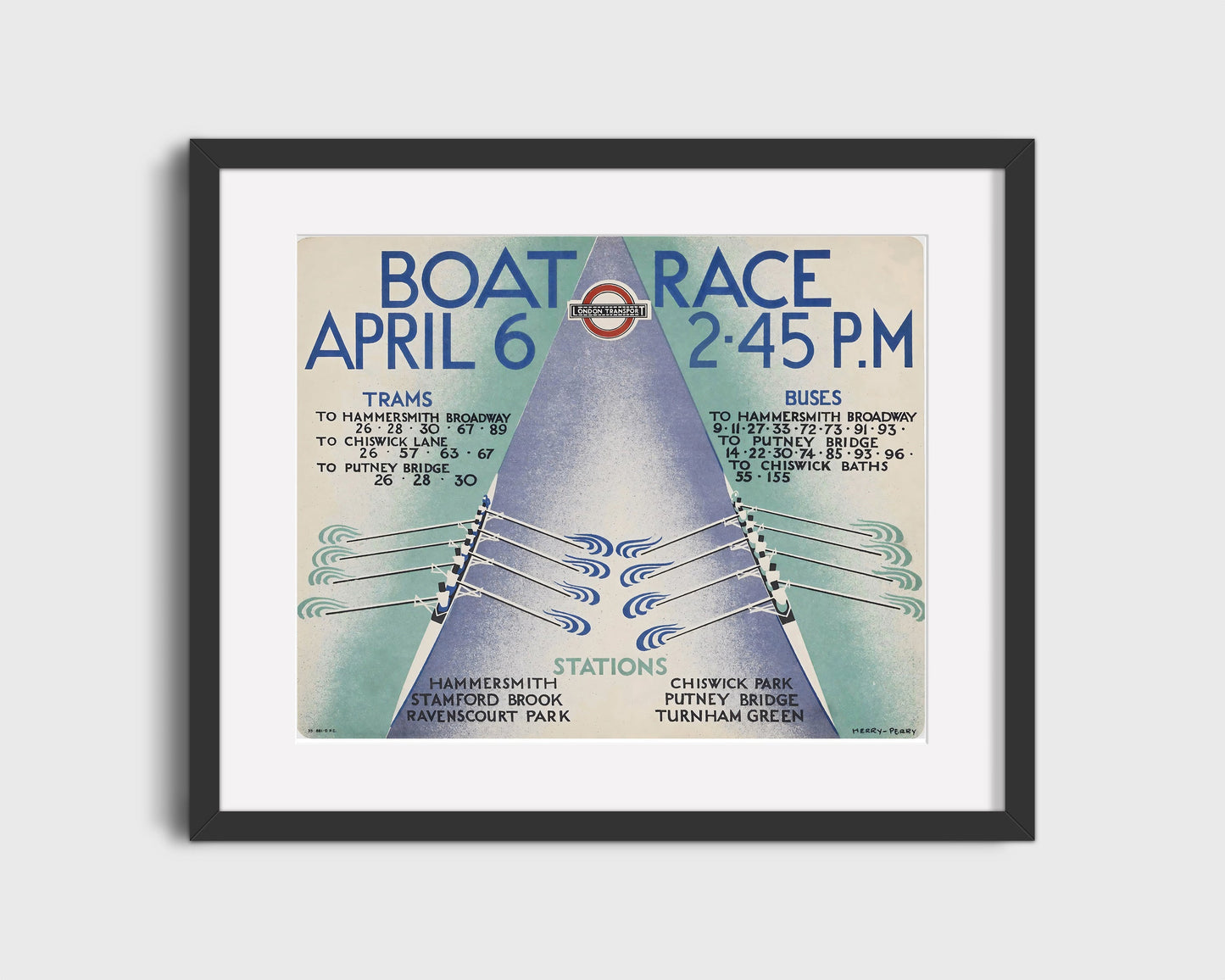 Classic Travel Poster - London - Boat Race 2