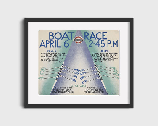 Classic Travel Poster - London - Boat Race 2