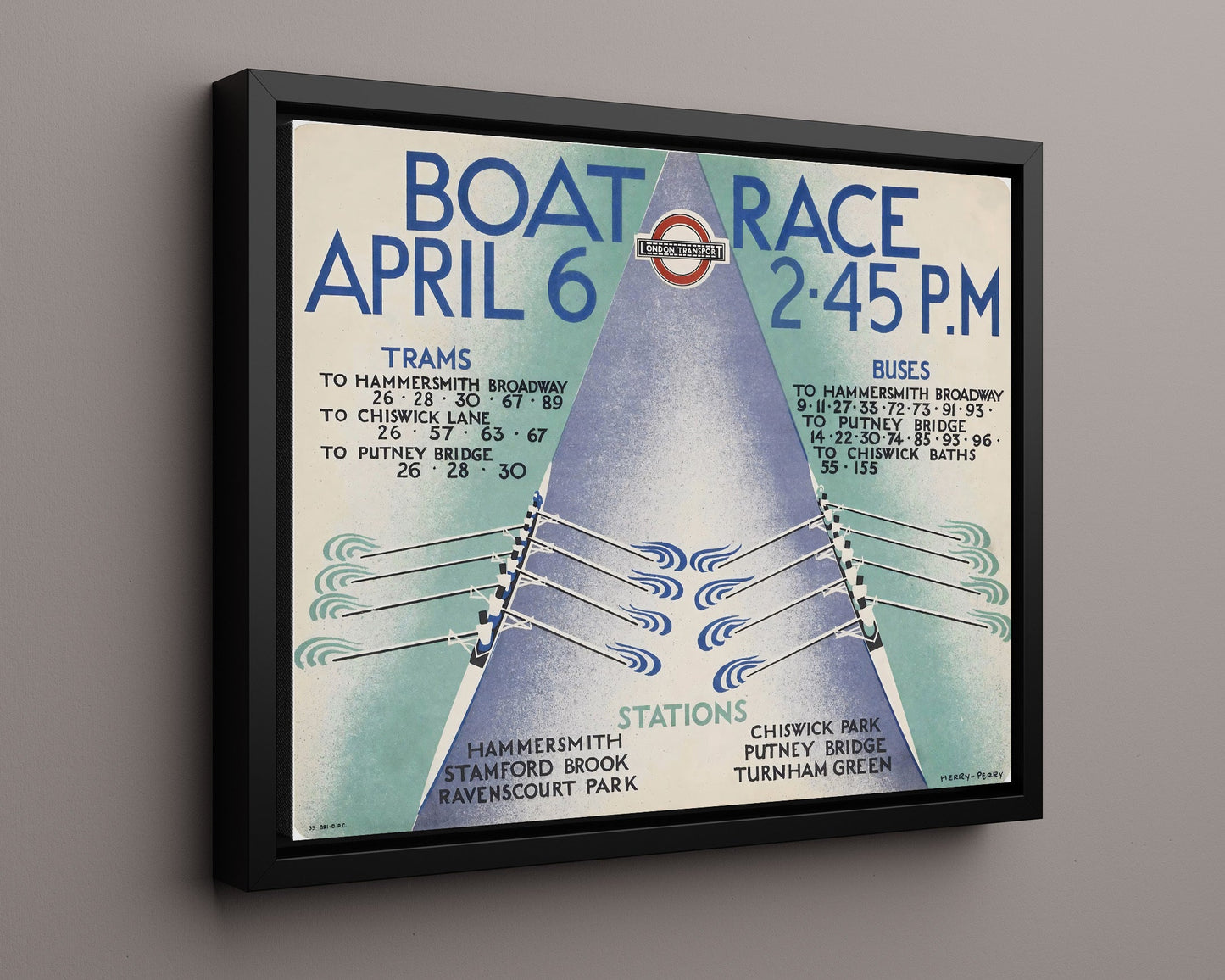 Classic Travel Poster - London - Boat Race 2