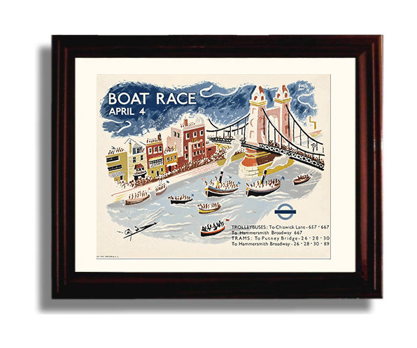 Classic Travel Poster - London - Boat Race 3