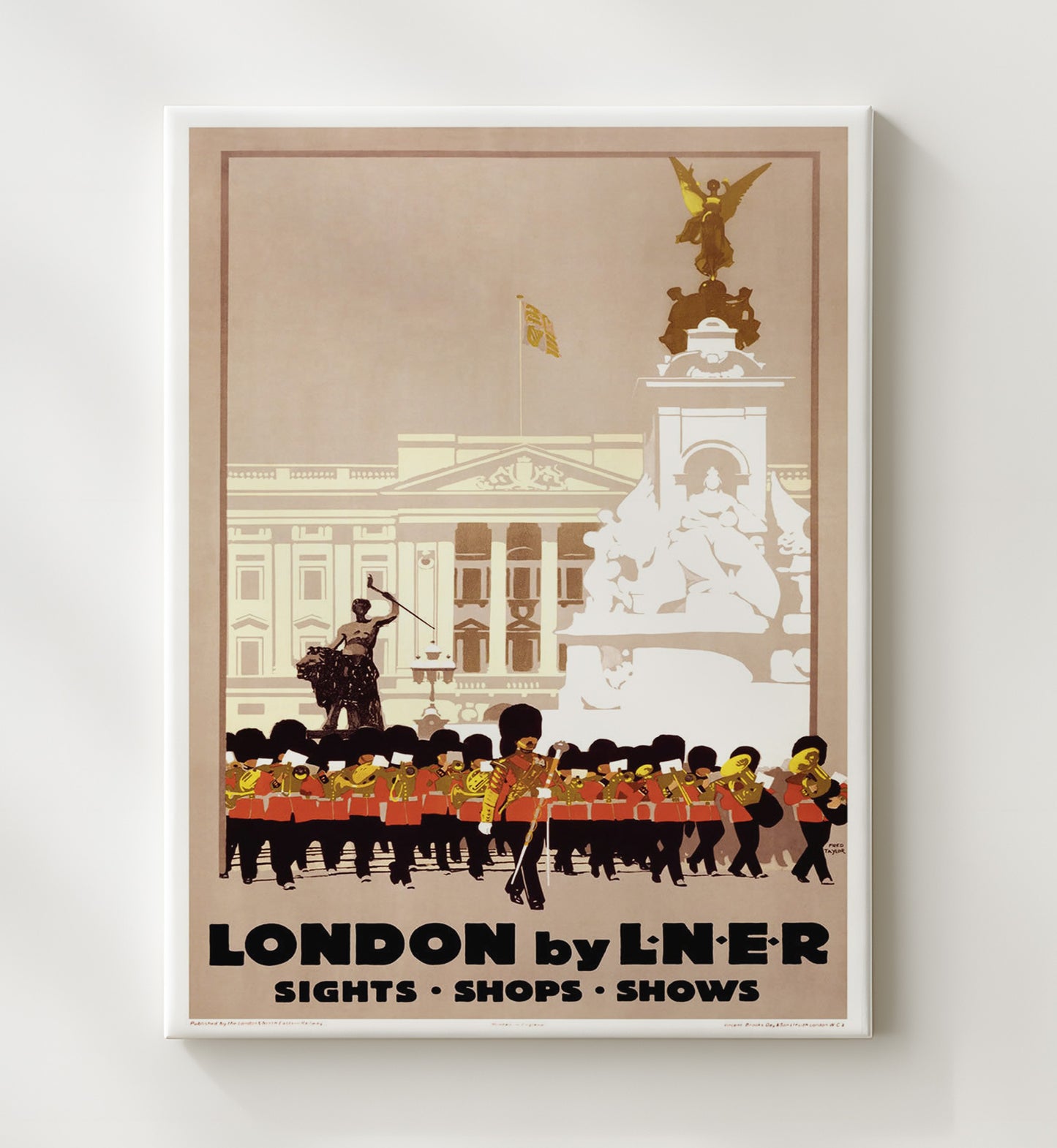 London By LNER Vintage Travel Print 20x24 Canvas travel wall art print
