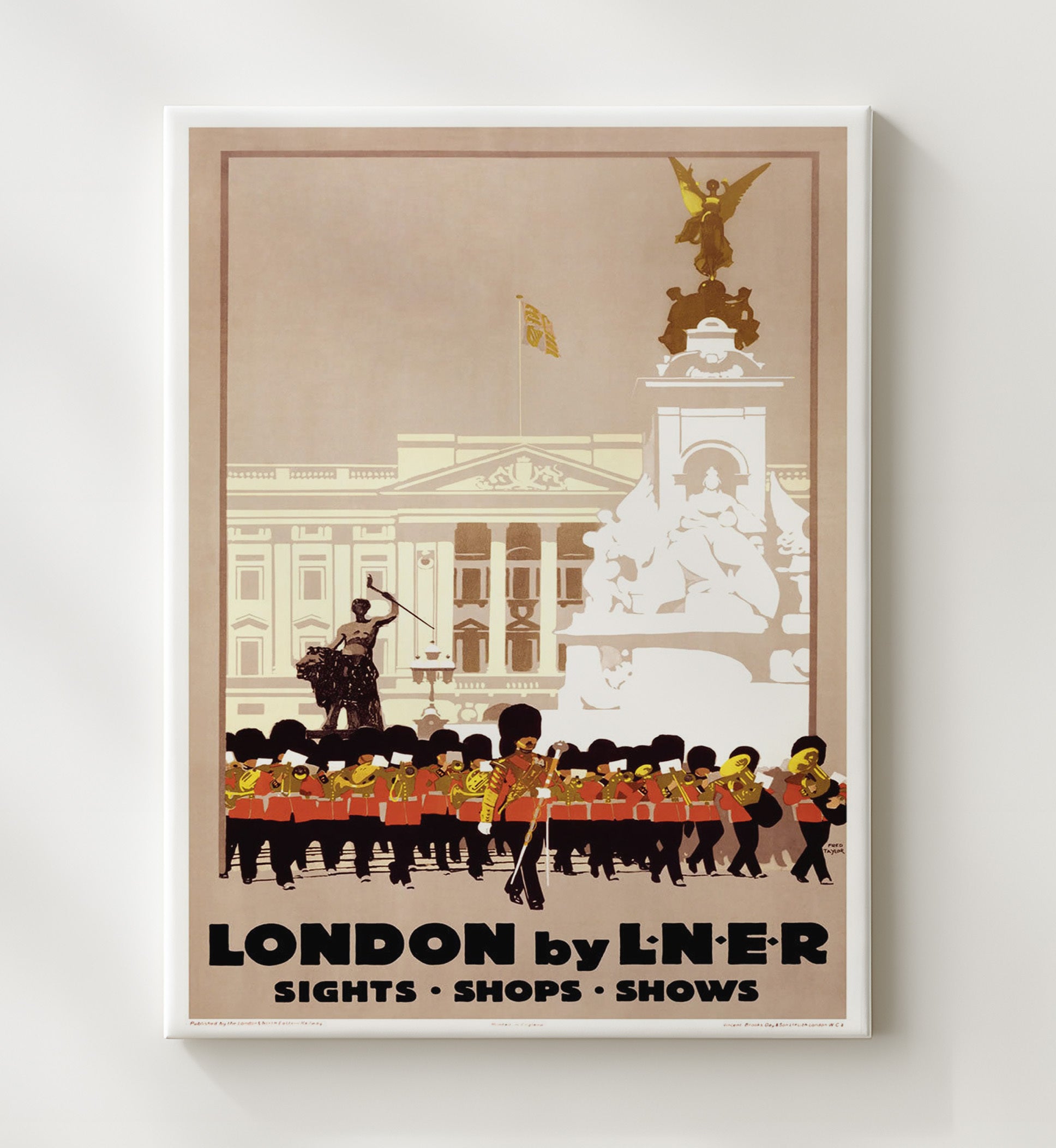 London By LNER Vintage Travel Print 20x24 Canvas travel wall art print