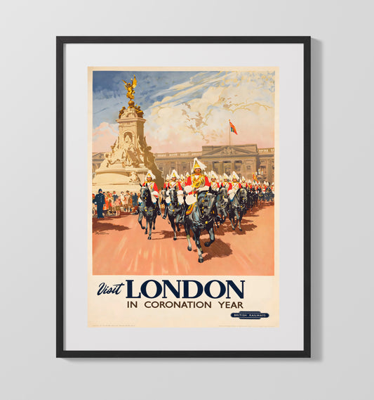 London Coronation Year - Travel - 16x20 Gallery Frame