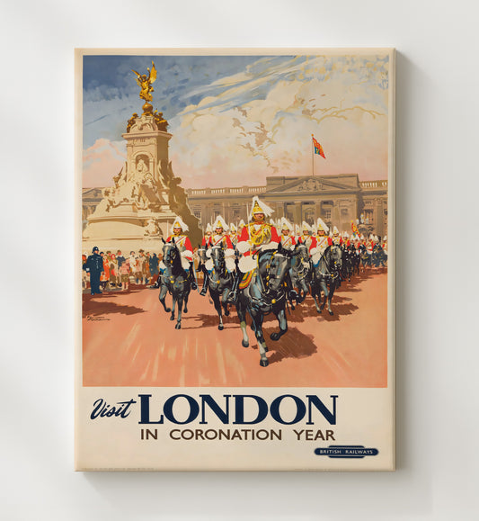 London Coronation Year - Travel - 20x24 Canvas