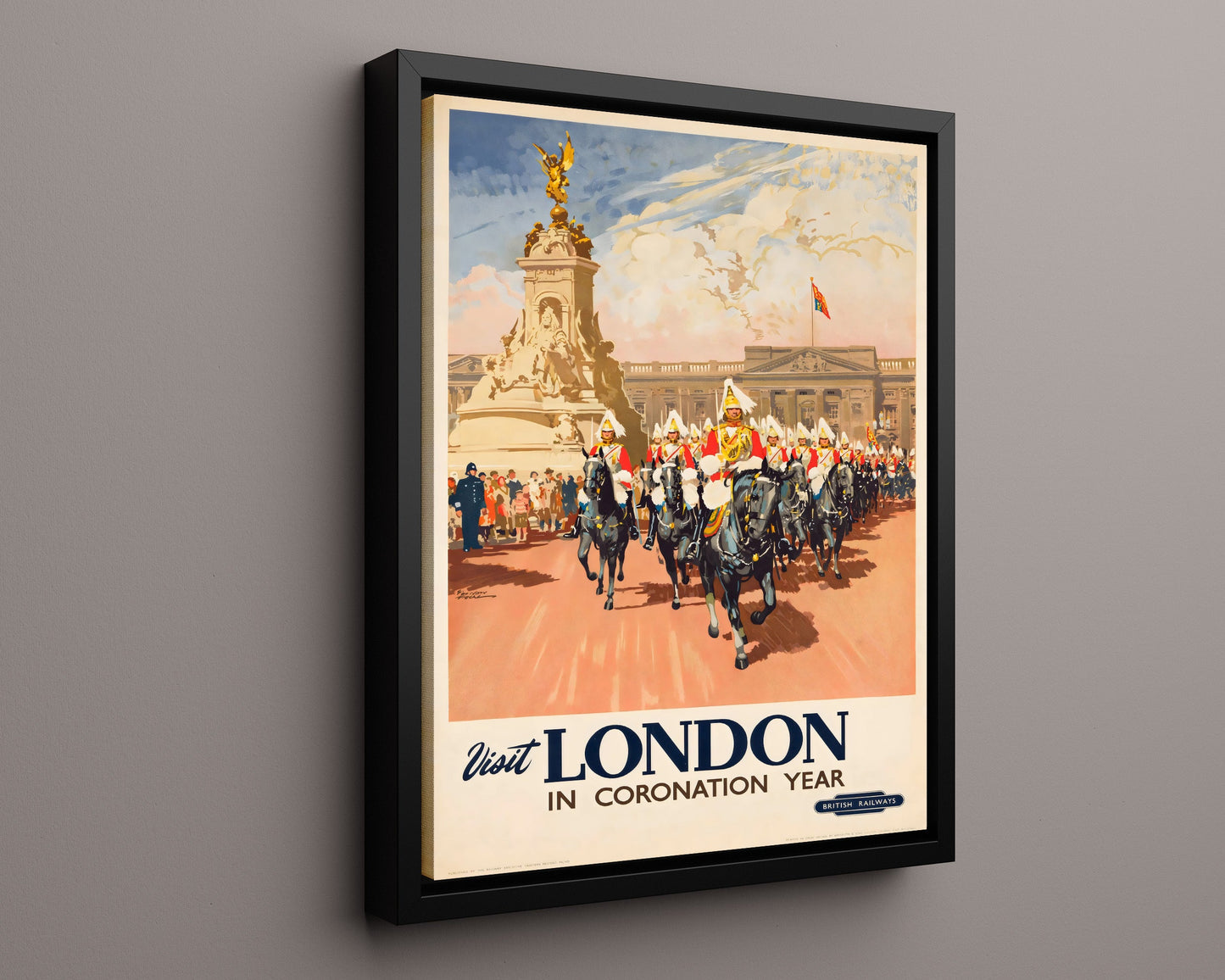 Classic Travel Poster - London - Coronation Year