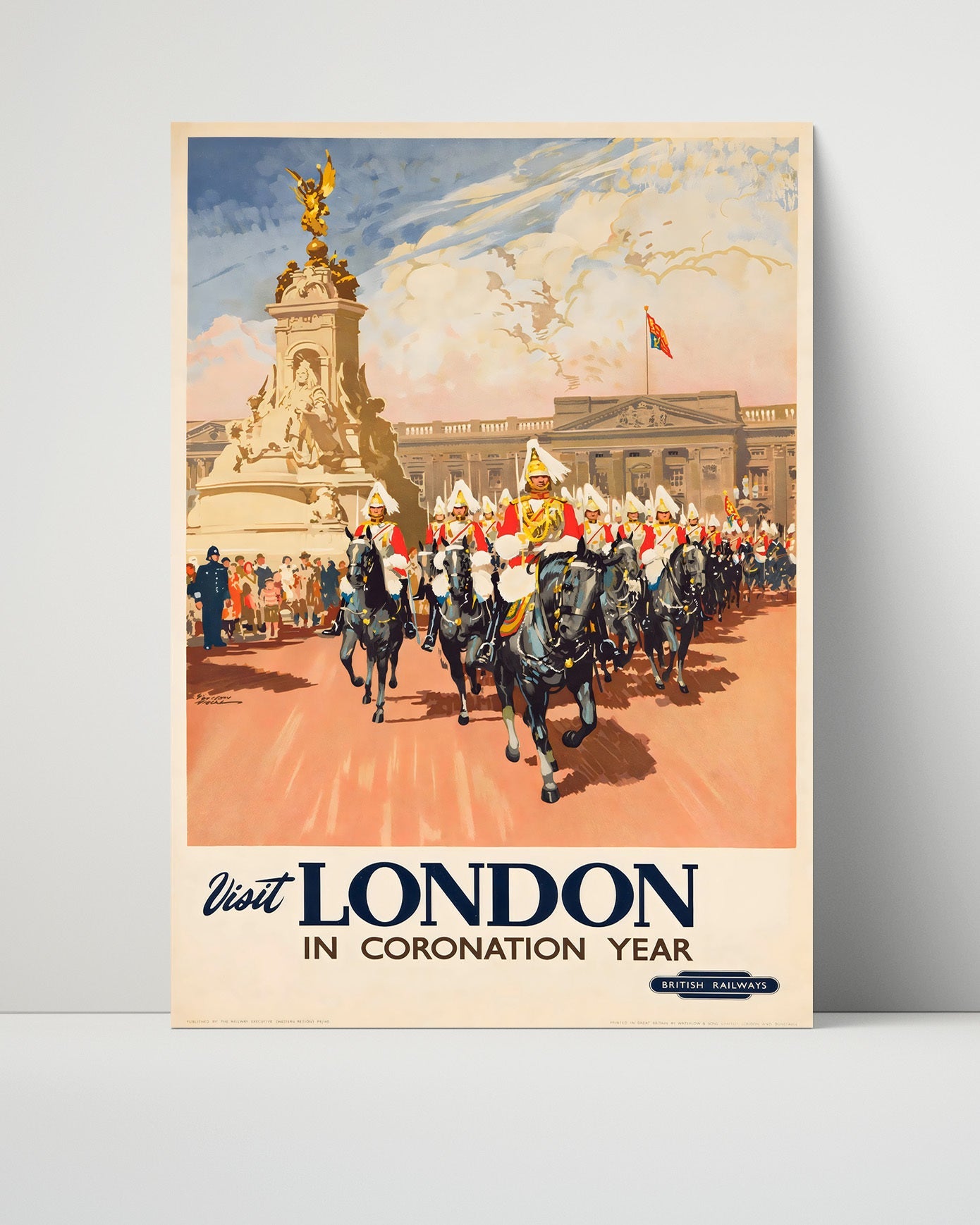 Classic Travel Poster - London - Coronation Year