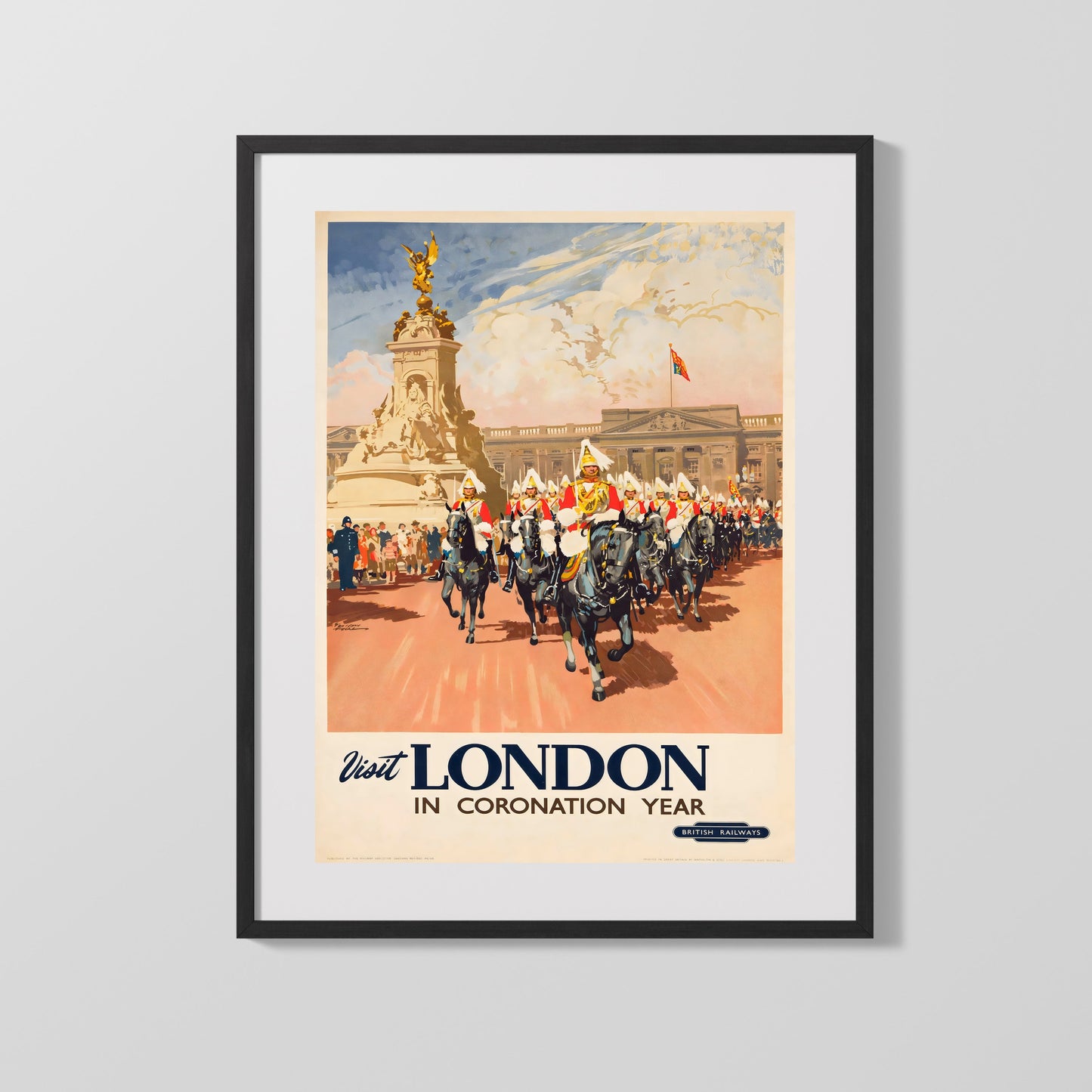 Classic Travel Poster - London - Coronation Year