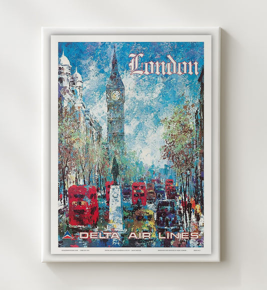 London Delta Airlines - Travel - 20x24 Canvas