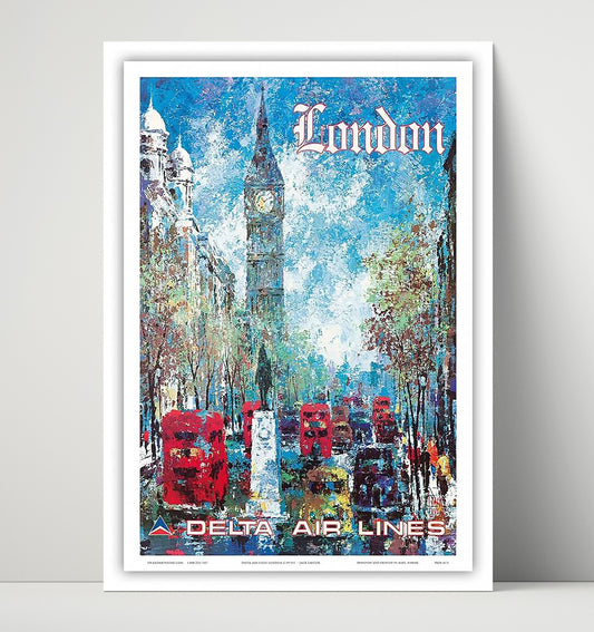 London Delta Airlines - Travel - 16x20 Unframed Print