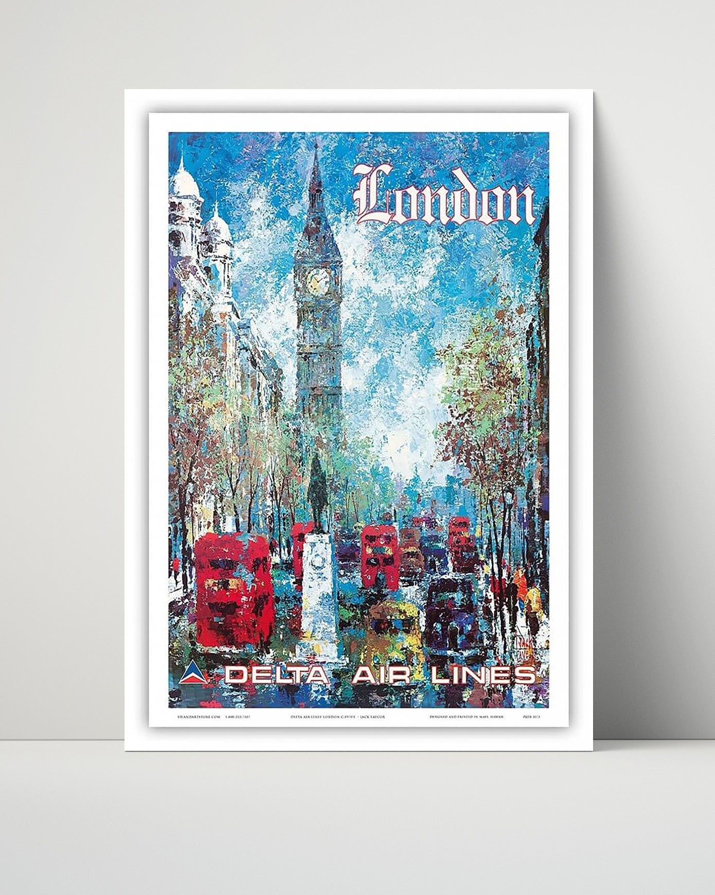 Classic Travel Unframed Poster -  London - Delta Airlines