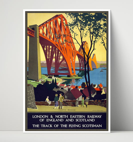 London Forth Bridge Railway - Travel - 16x20 Unframed Print