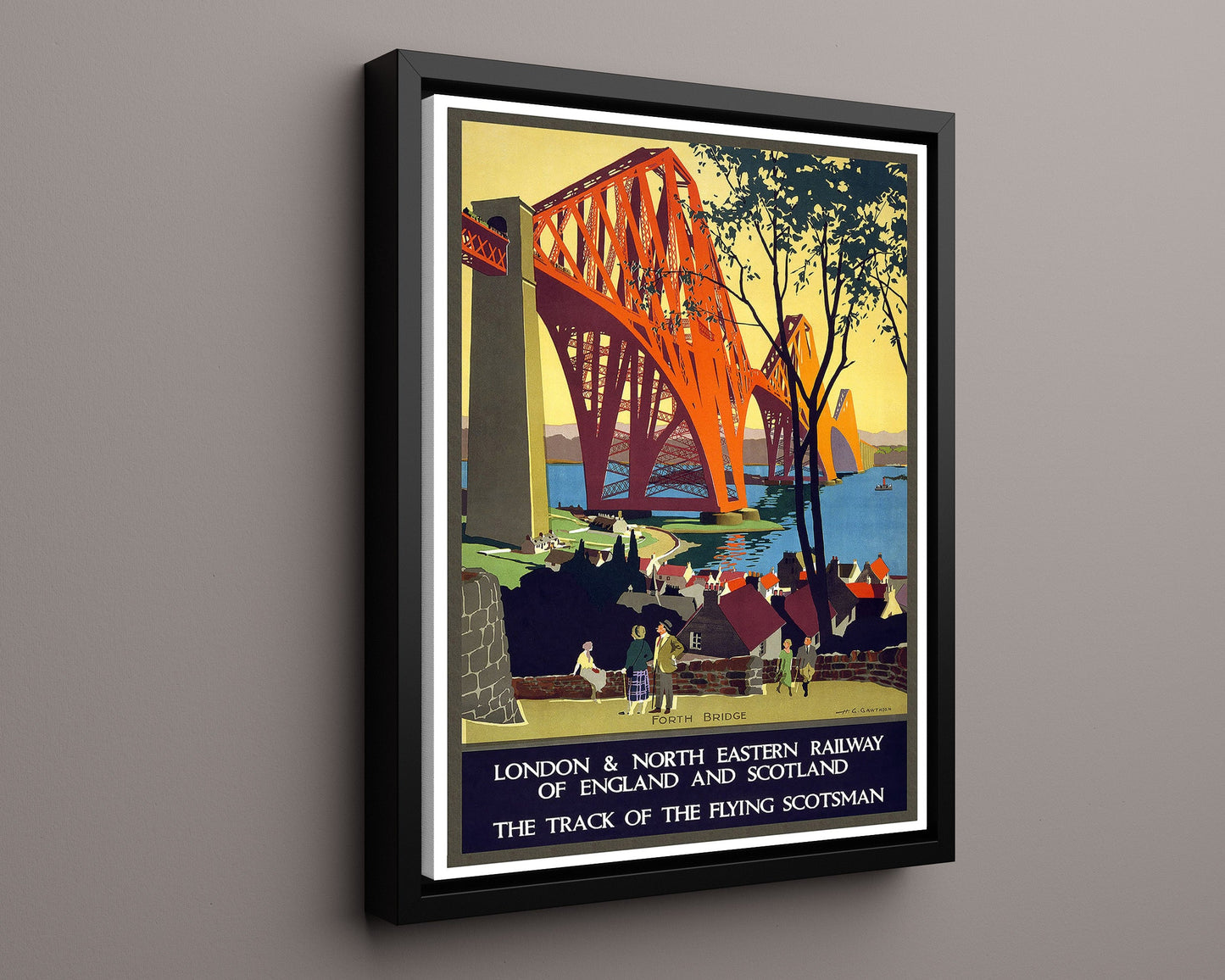 Classic Travel Poster - London - Forth Bridge Railway