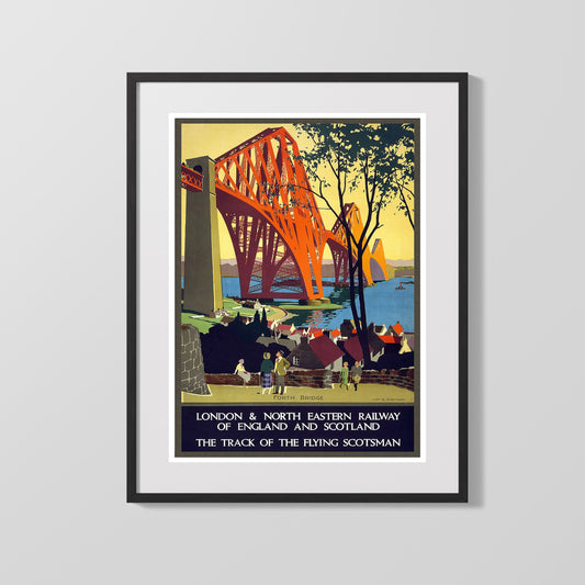 Classic Travel Poster - London - Forth Bridge Railway