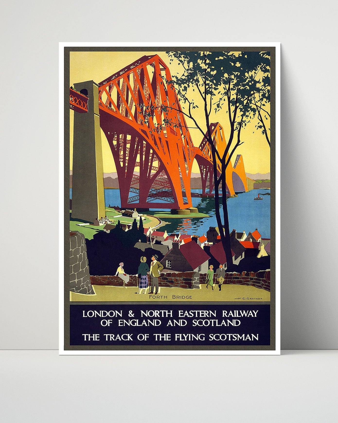 Classic Travel Poster - London - Forth Bridge Railway
