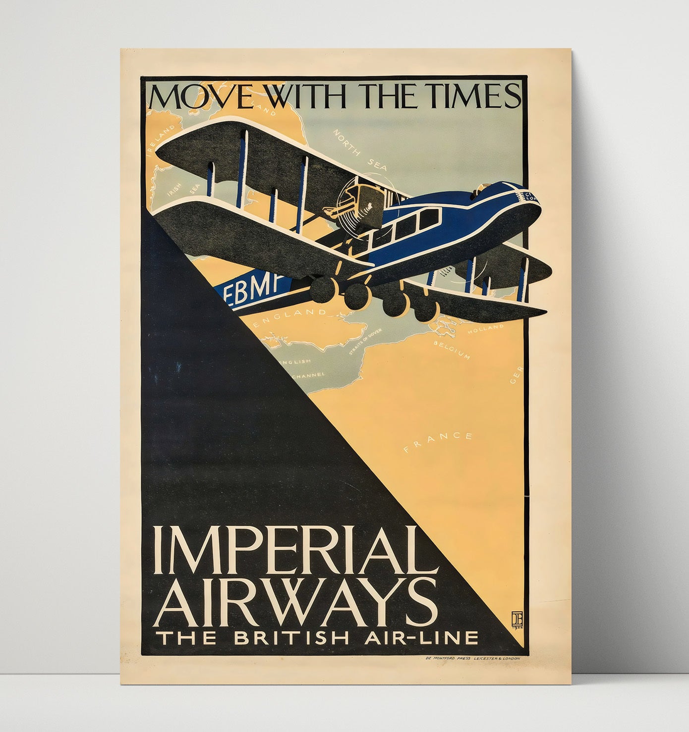 London Imperial Airways Vintage Travel Print 16x20 Unframed Print travel wall art print