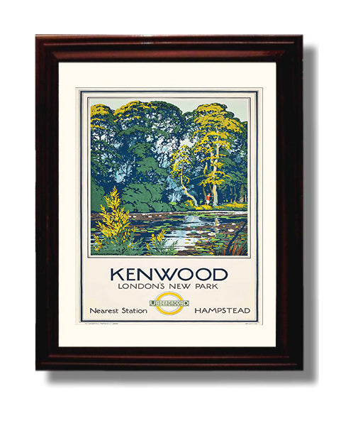 London Kenwood Park travel poster wall art 8x10 Canvas