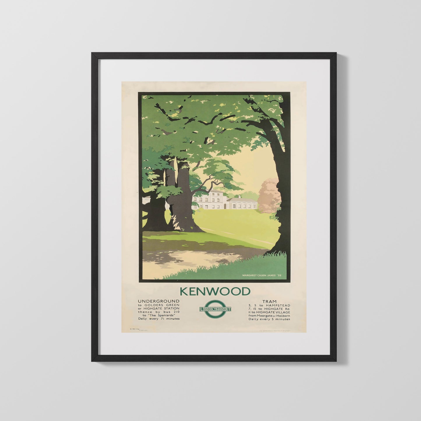 Classic Travel Poster - London - Kenwood Park