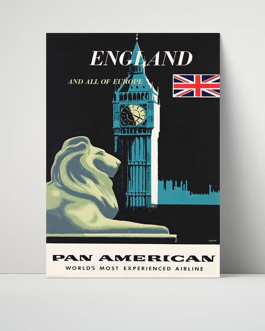 Classic Travel Unframed Poster -  London New York - Imperial Airways