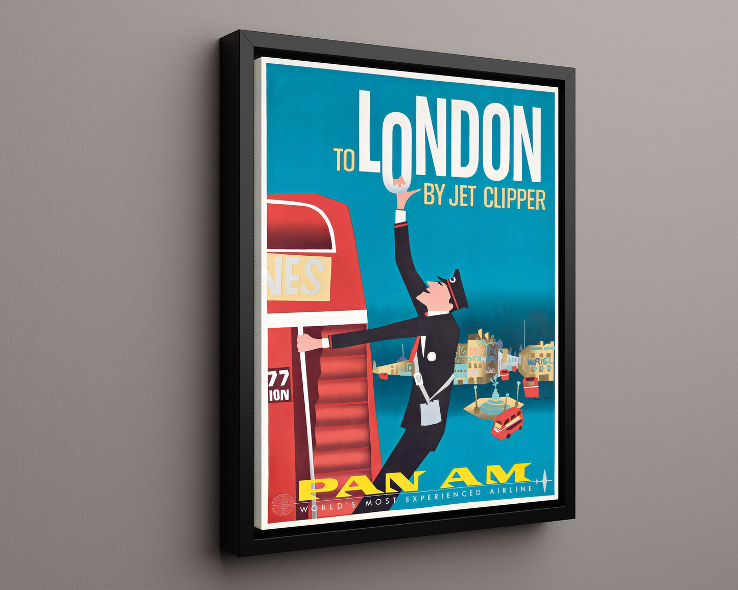 Classic Travel Poster - London - Pan Am Big Ben
