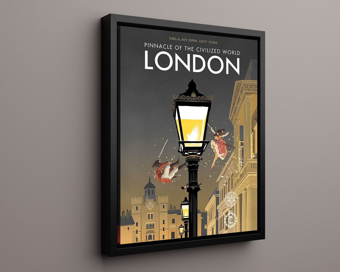 Classic Travel Poster - London - Piccadilly Hotel Cocktails