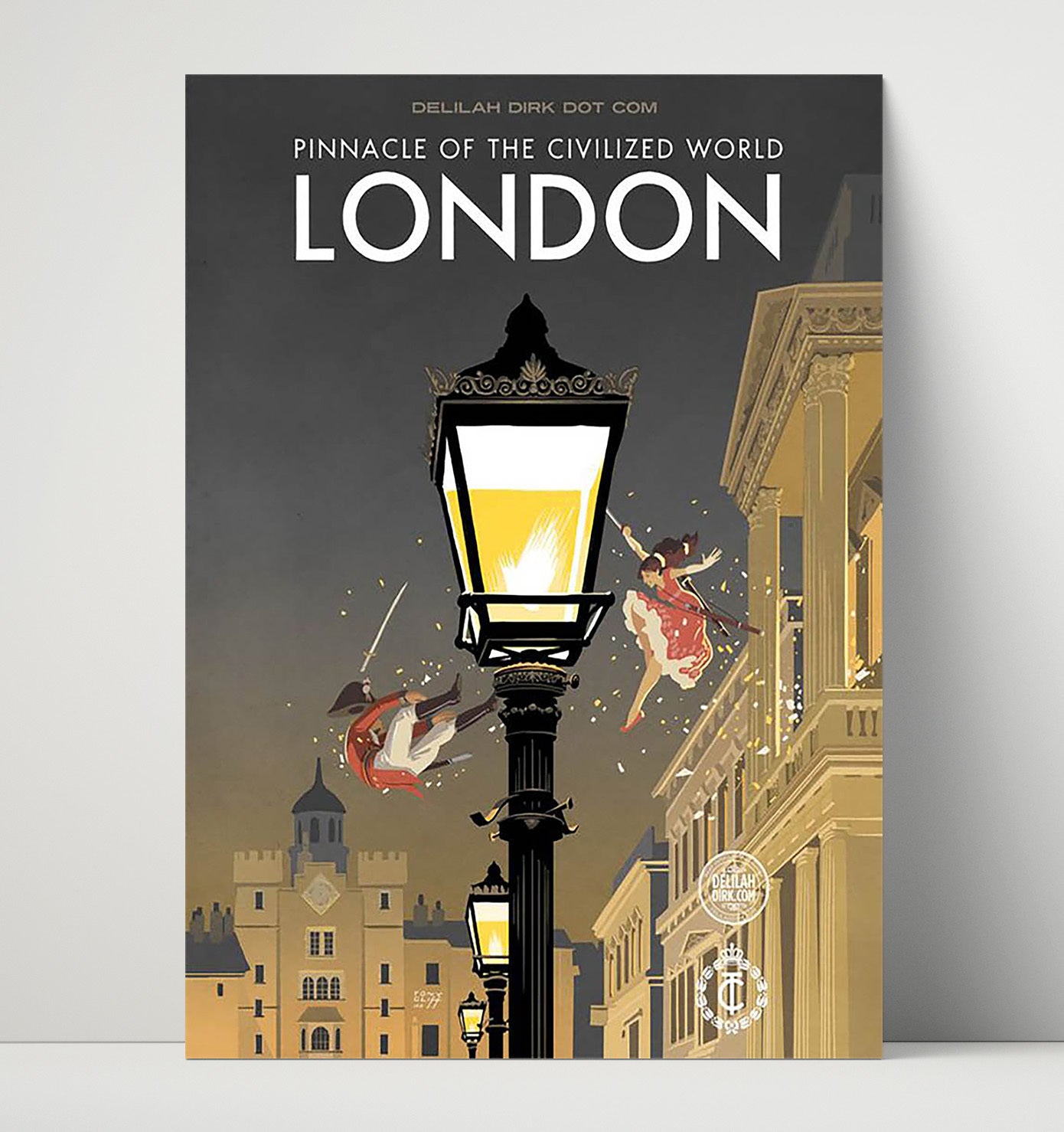 London Pinnacle of the Civilized World Vintage Travel Print 16x20 Unframed Print travel wall art print
