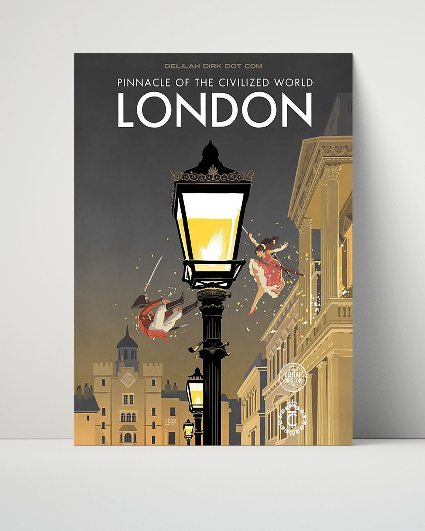 Classic Travel Unframed Poster -  London - Piccadilly Hotel Cocktails