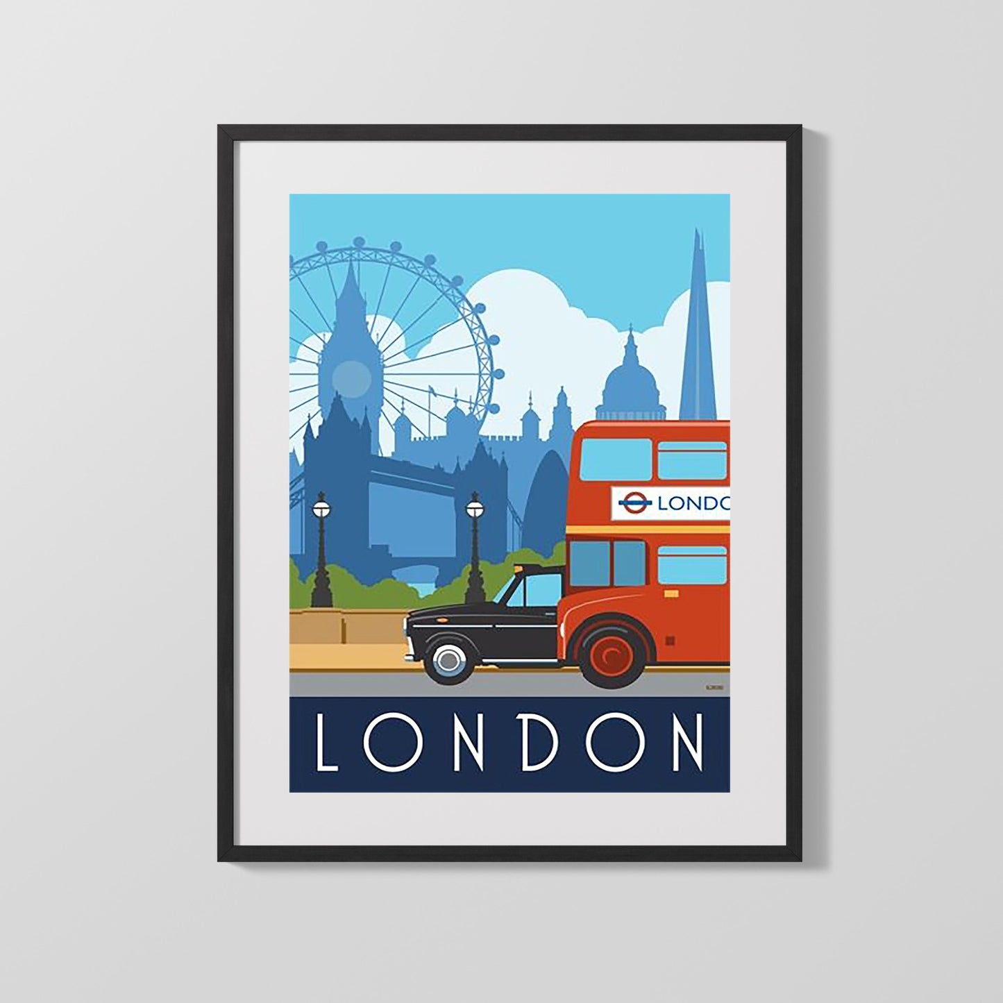 Classic Travel Poster - London - Putney Tramways