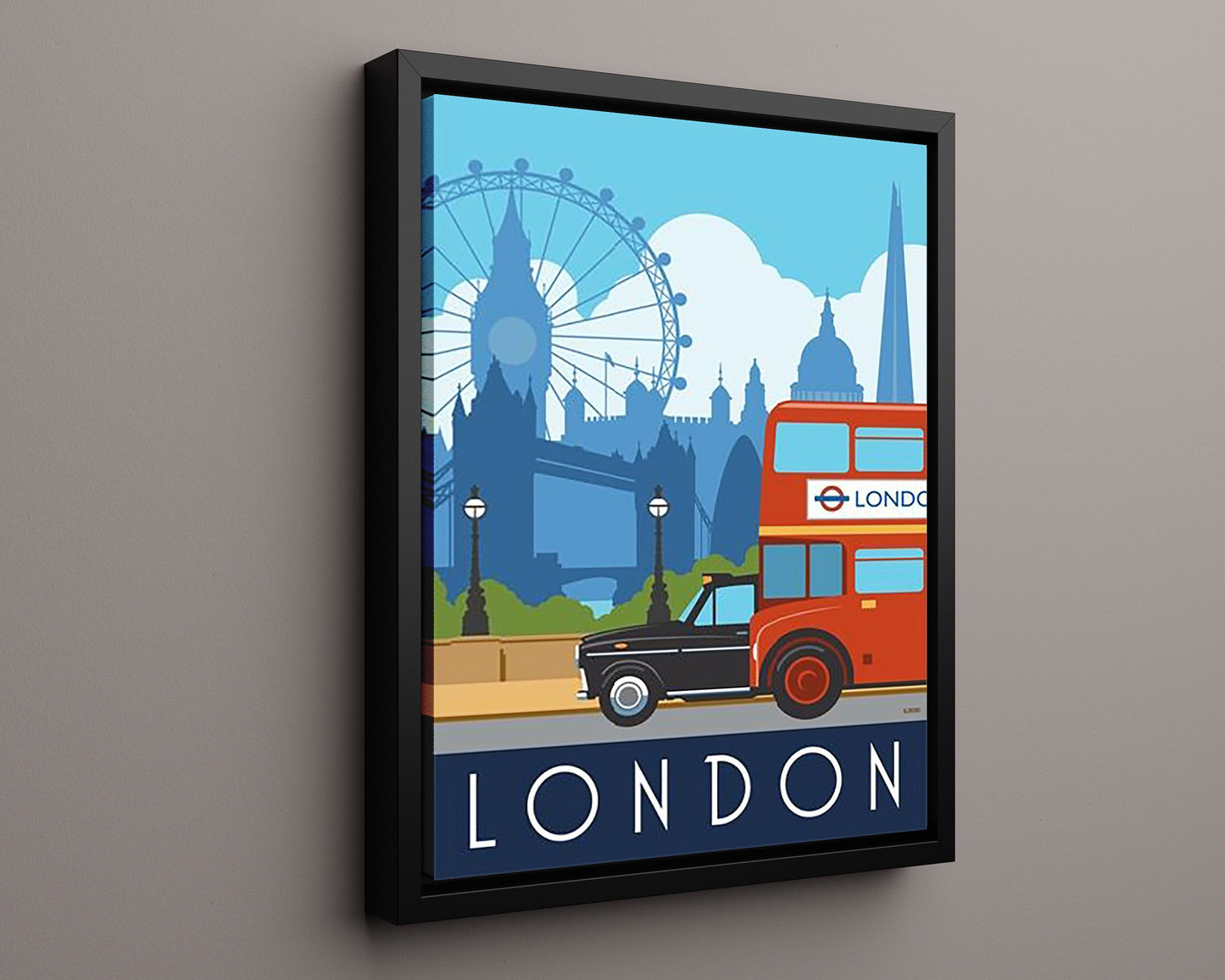 Classic Travel Poster - London - Putney Tramways