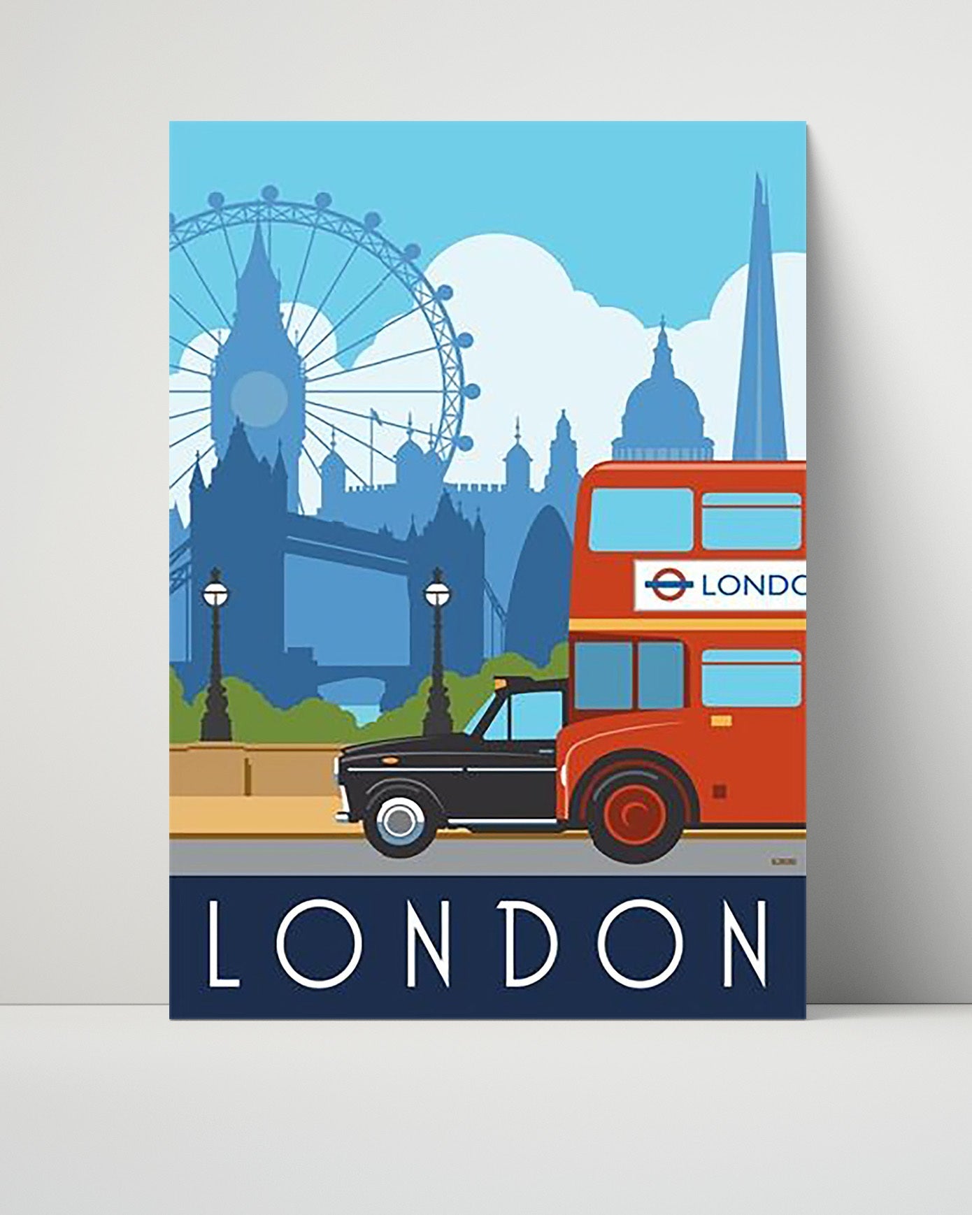 Classic Travel Poster - London - Putney Tramways