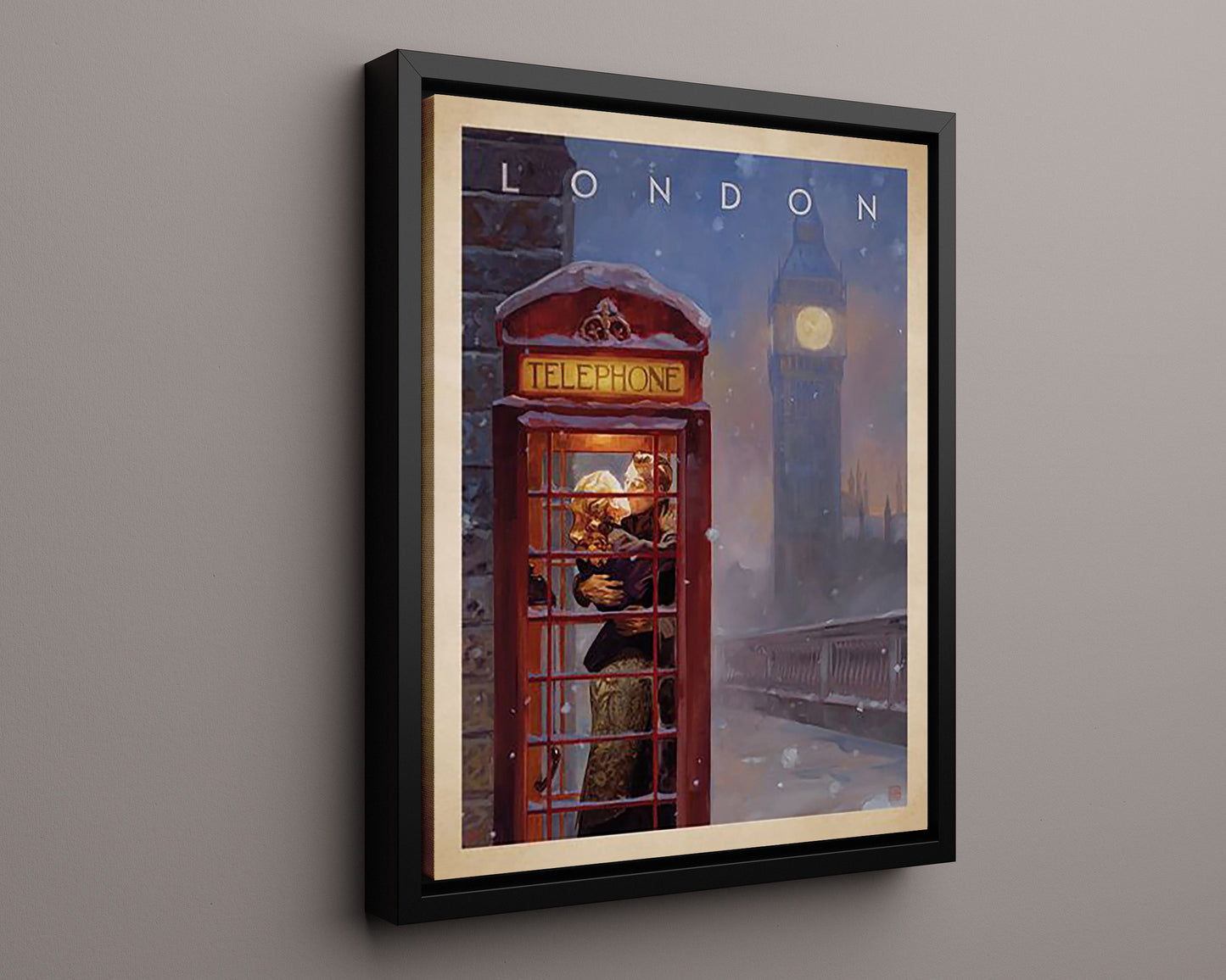 Classic Travel Poster - London - Telephone Box
