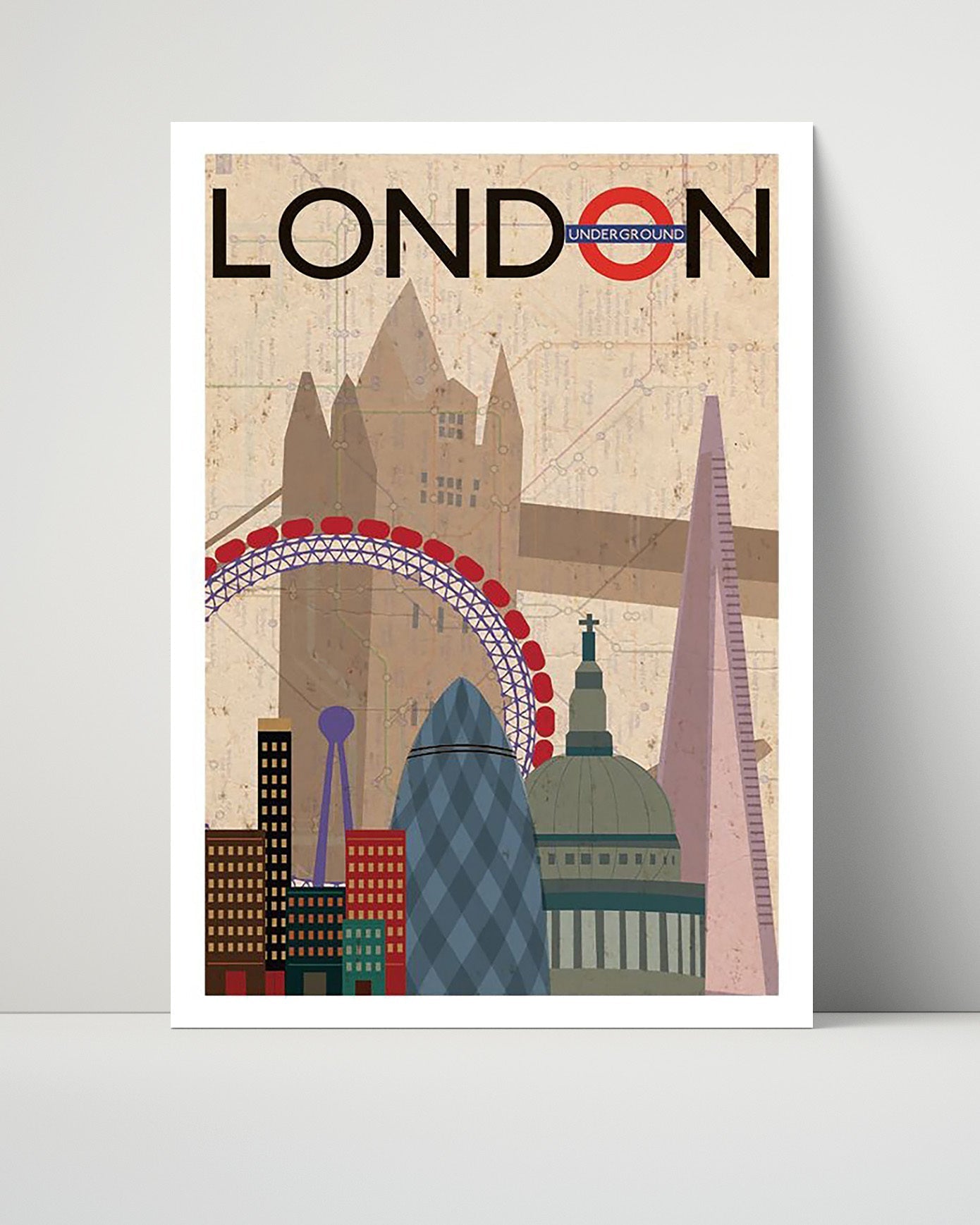 Classic Travel Unframed Poster -  London - Transport Service