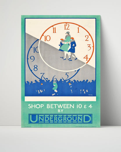 Classic Travel Unframed Poster -  London - Underground Landmarks